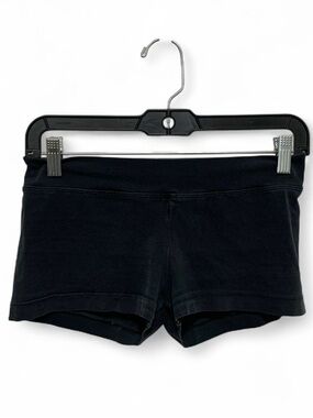 Hard Tail Faded Black Low-Rise Stretch Shorts